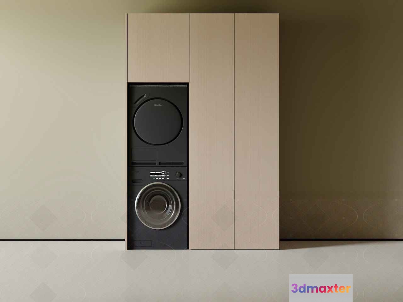 Modern Light-Colored Wooden Speaker 3D Model - 7368 - CORONA Render
