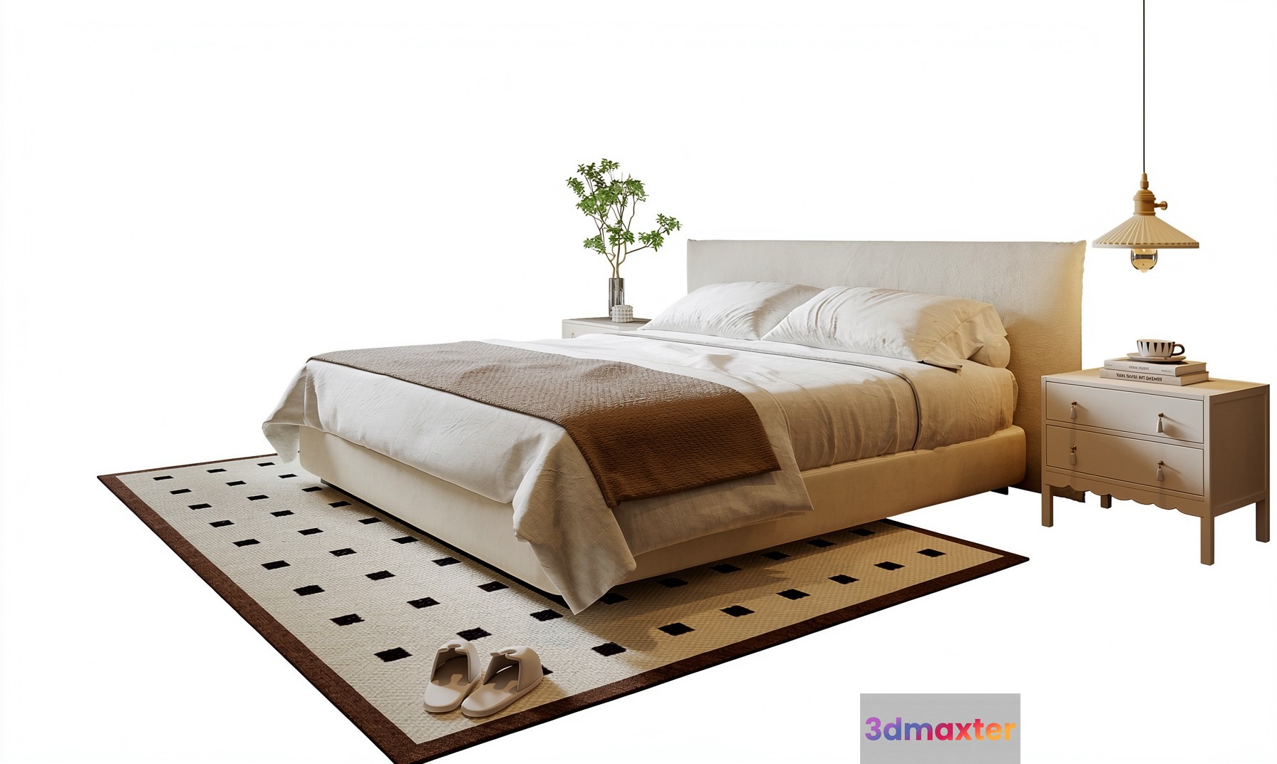 Cozy Bedroom 3D Model - 22904 - VRAY Render