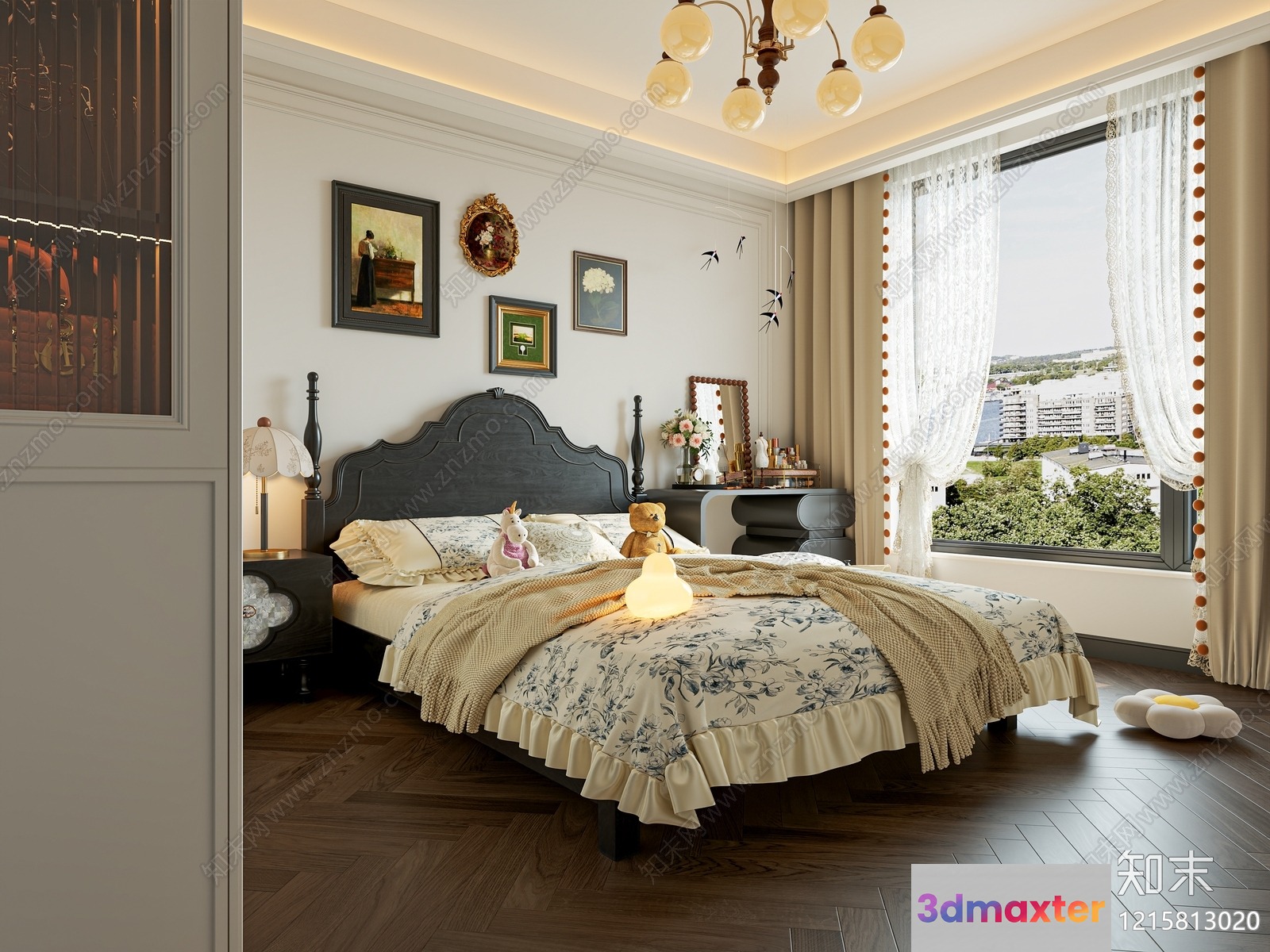 Cozy Bedroom 3D Model - 11066 - VRAY Render