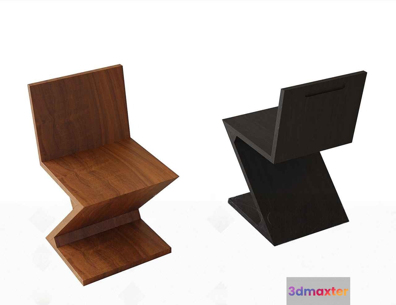 Modern Wooden Chair 3D Model - 8096 - VRAY Render