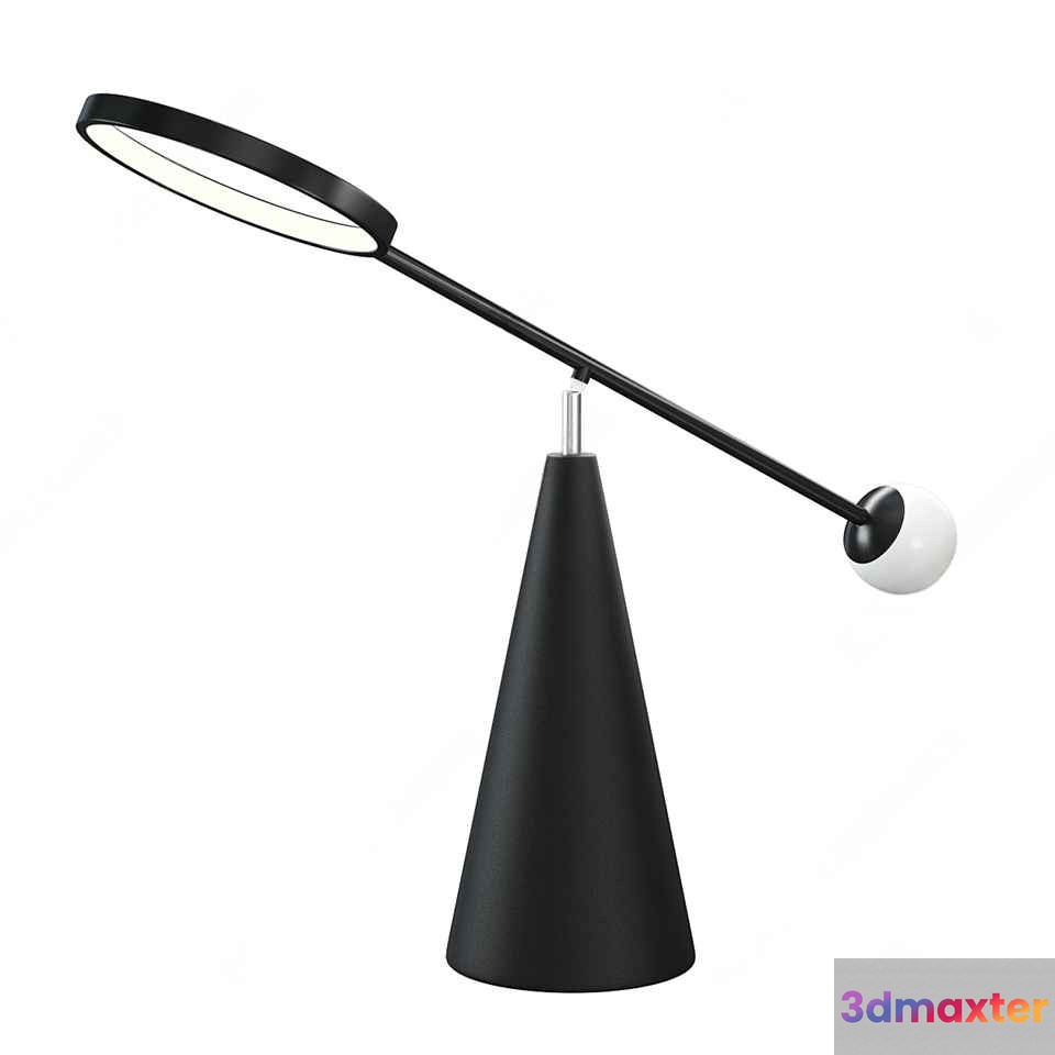Modern Black Lamp 3D Model - 10220 - CORONA Render