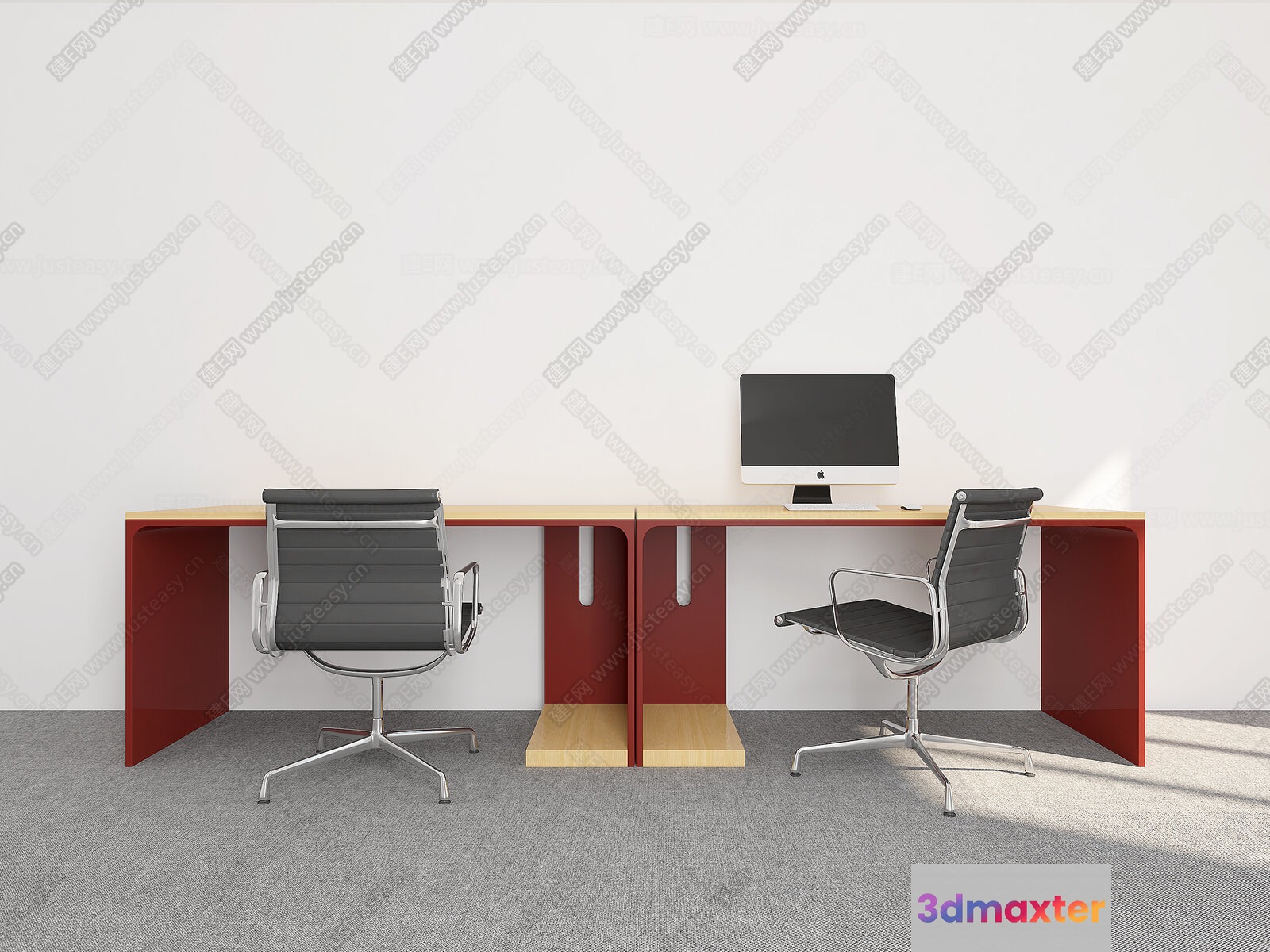 Modern Office Space 3D Model - 20381 - VRAY Render