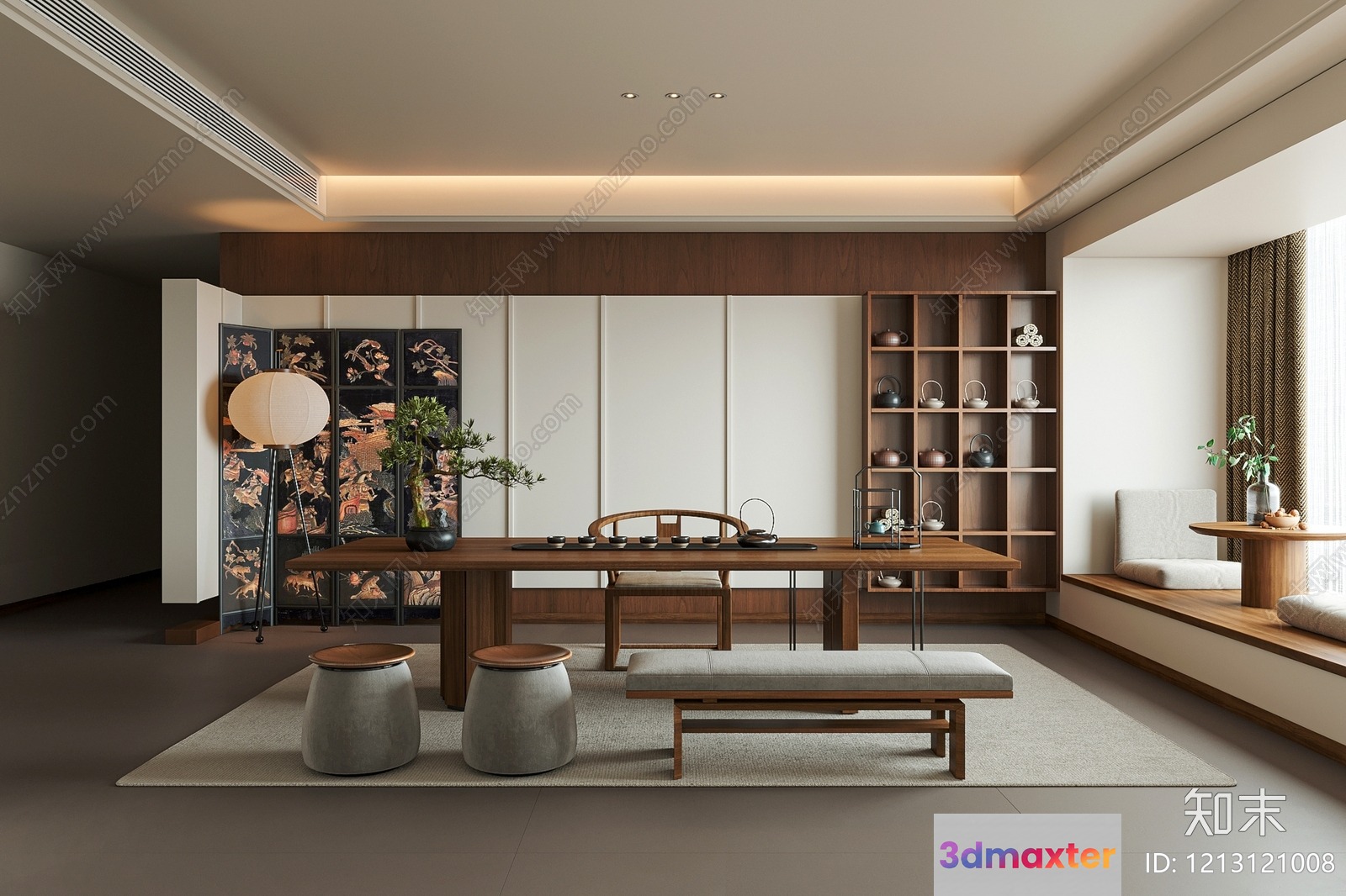 Modern Living Room 3D Model - 4998 - VRAY Render