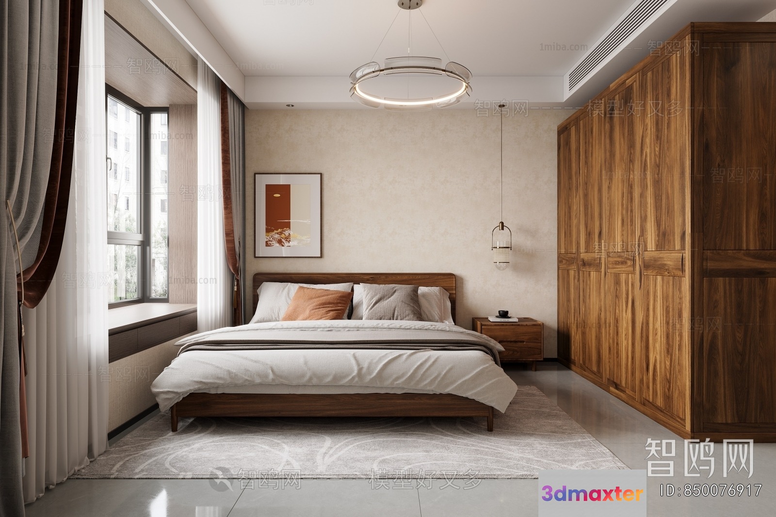 Cozy Bedroom 3D Model - 20583 - VRAY Render
