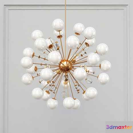 Gold Light Fixture 3D Model - 14596 - VRAY Render