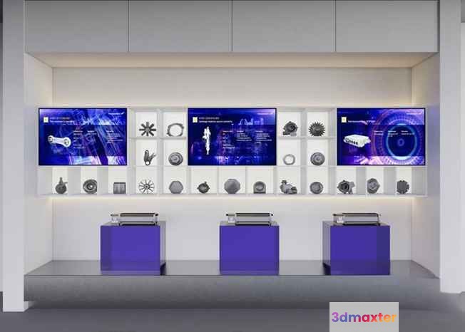 Modern Display Case 3D Model - 12626 - CORONA Render