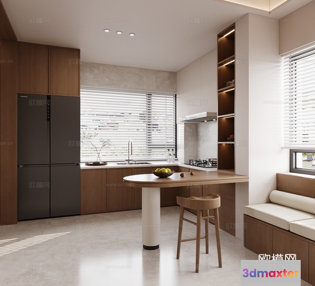 Modern Kitchen 3D Model - 5029 - CORONA Render