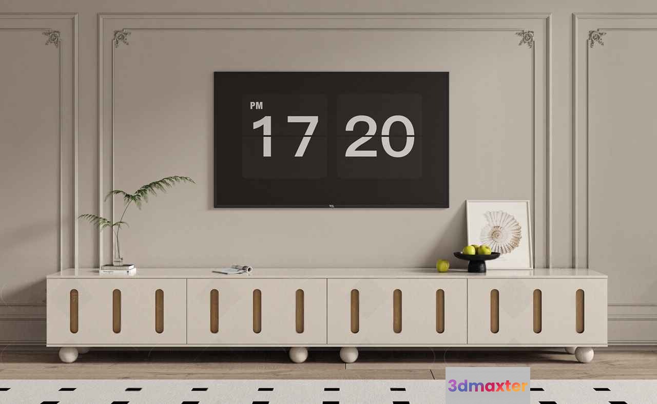 Modern Living Room 3D Model - 7240 - VRAY Render