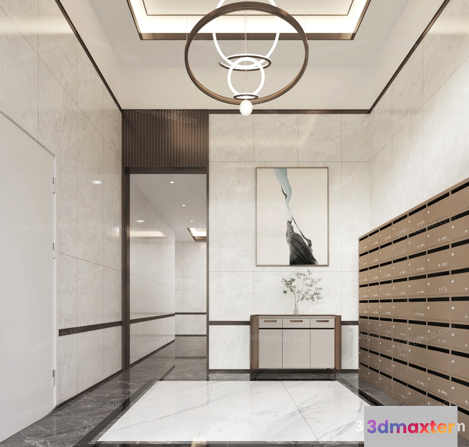 Modern Light Fixture 3D Model - 21606 - VRAY Render