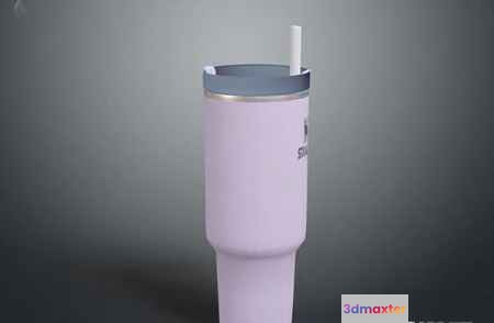 A Pink Tumbler 3D Model - 9133 - VRAY Render