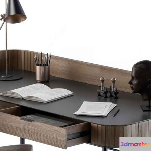 Modern Office Desk 3D Model - 18808 - VRAY Render