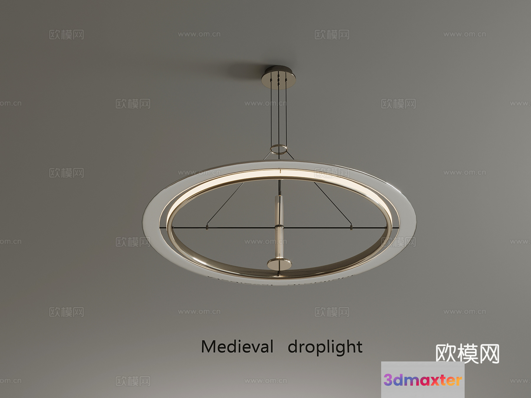 A Medieval Droplight 3D Model - 15975 - VRAY Render