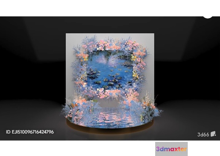A Decorative Floral Arrangement 3D Model - 6678 - VRAY Render