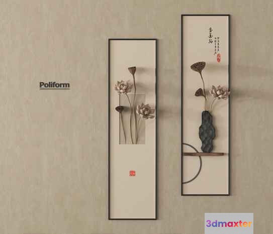 Asian Artwork 3D Model - 19083 - VRAY Render