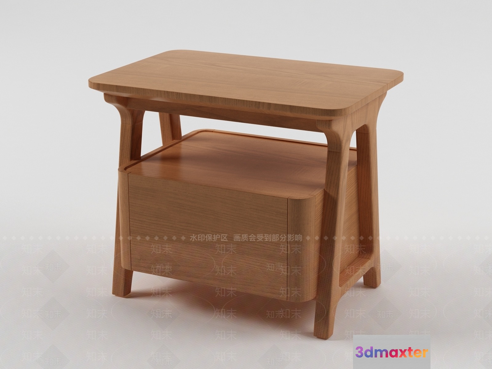 Light-Colored Wooden Table 3D Model - 22801 - VRAY Render