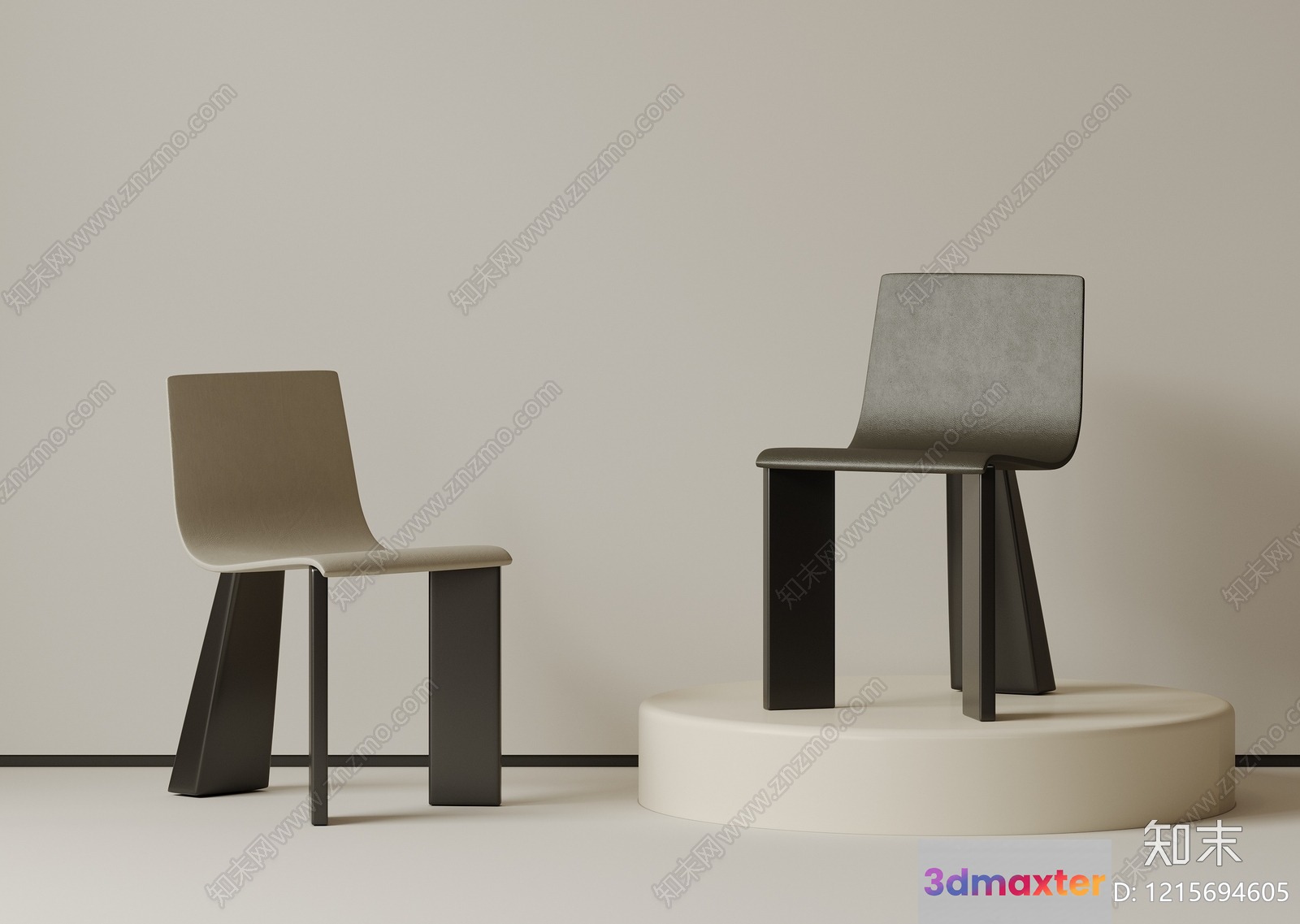 Modern Dining Chairs 3D Model - 17784 - VRAY Render