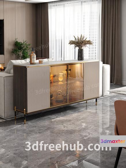 Modern Living Room 3D Model - 20957 - VRAY Render