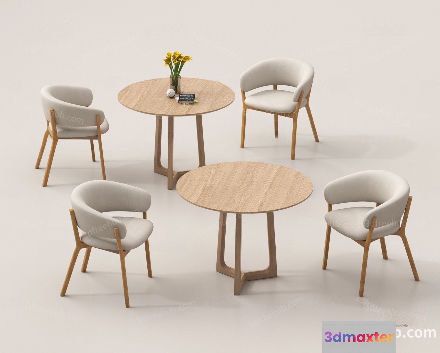 Modern Living Room 3D Model - 21494 - VRAY Render