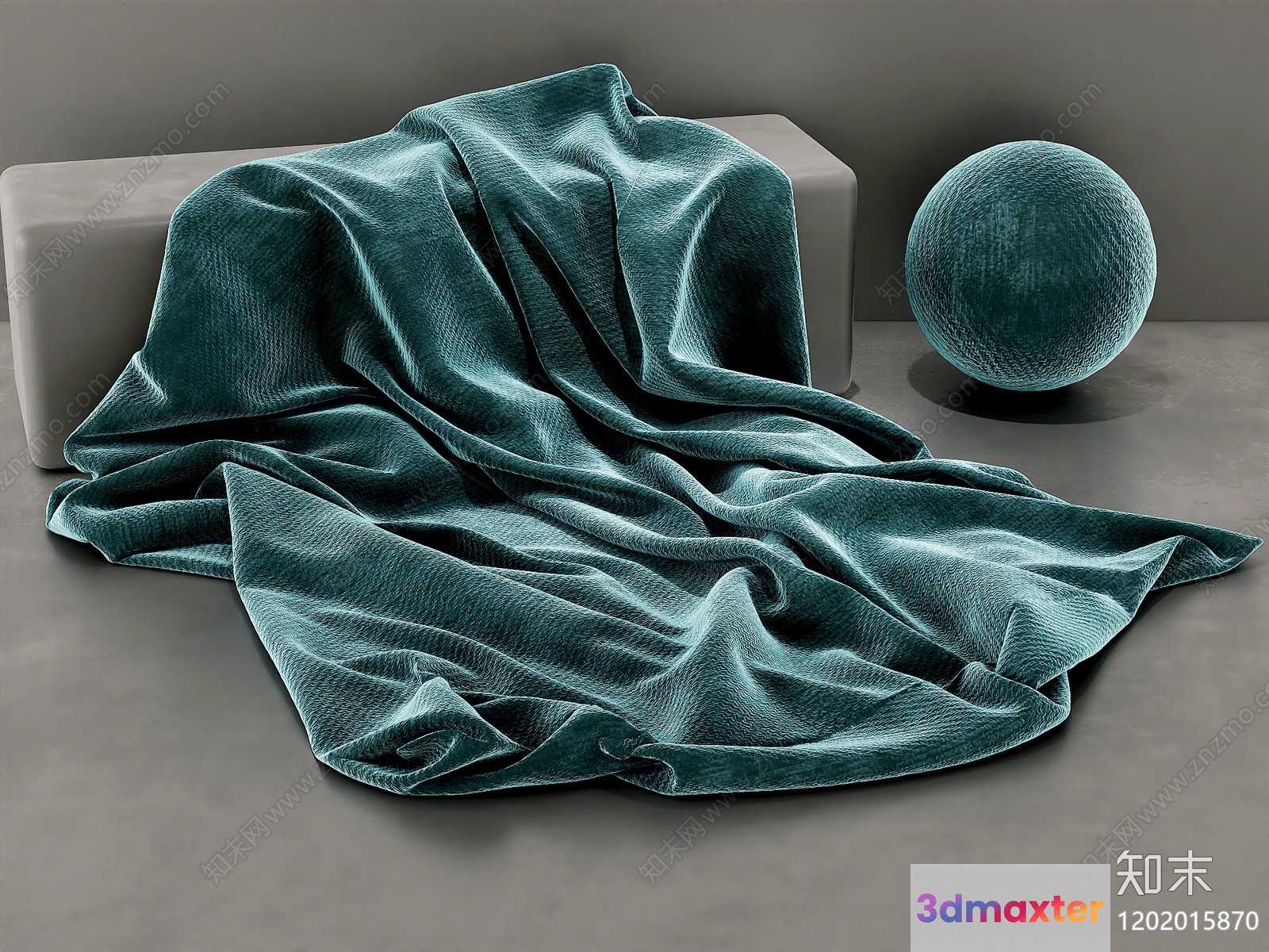 Cozy Throw Blanket 3D Model - 13470 - CORONA Render