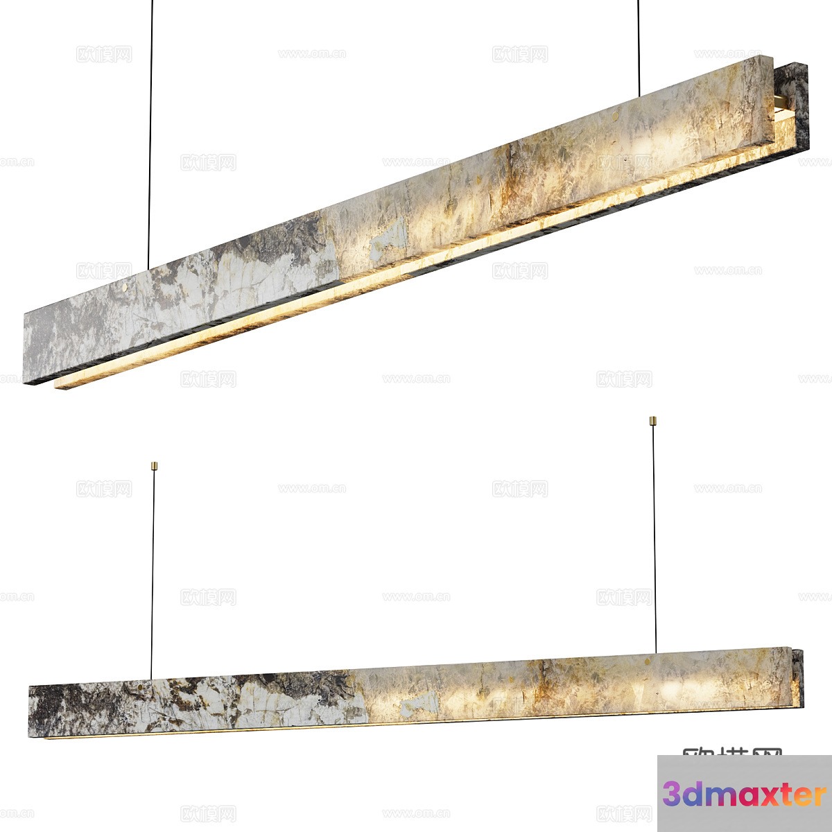 Gold Light Fixture 3D Model - 11335 - CORONA Render