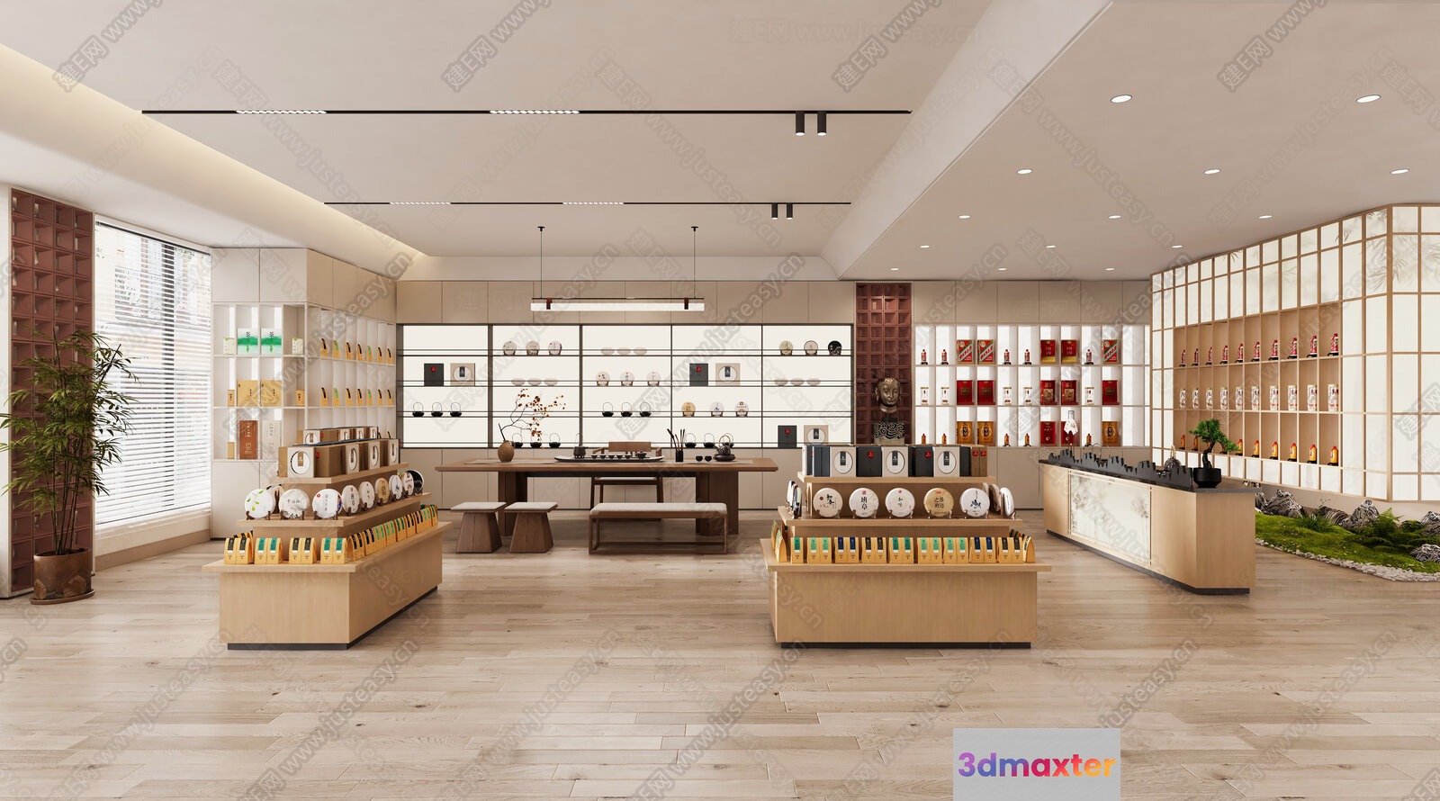 Modern Retail Store 3D Model - 5765 - VRAY Render
