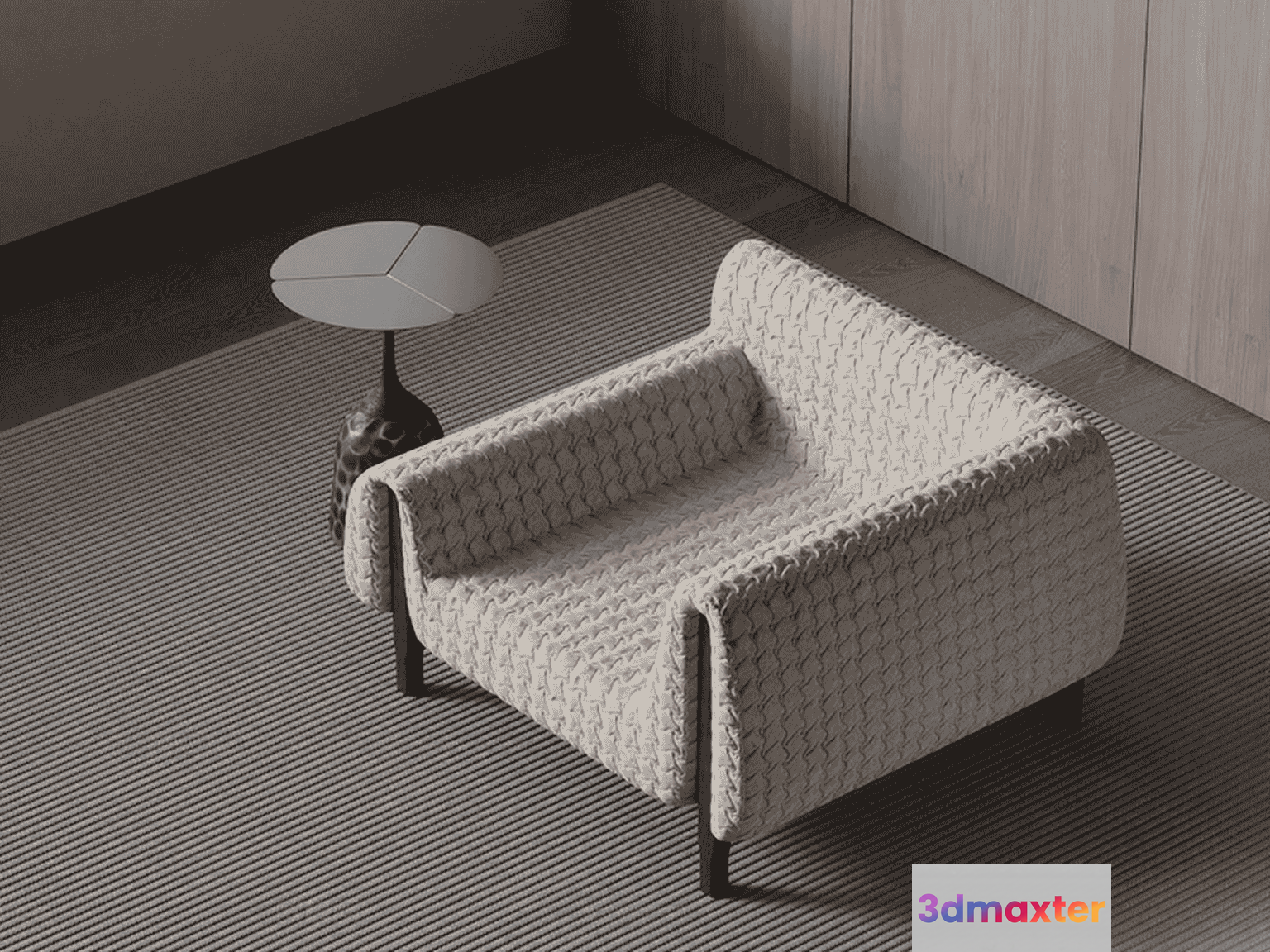 Modern Living Room 3D Model - 15390 - VRAY Render