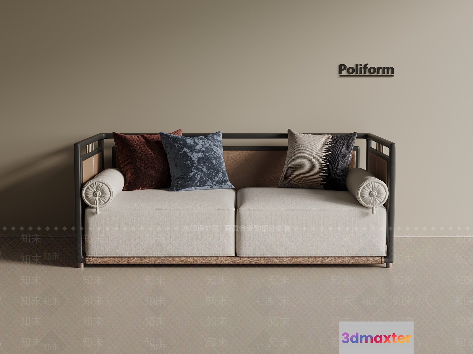 A Modern Sofa 3D Model - 18098 - VRAY Render