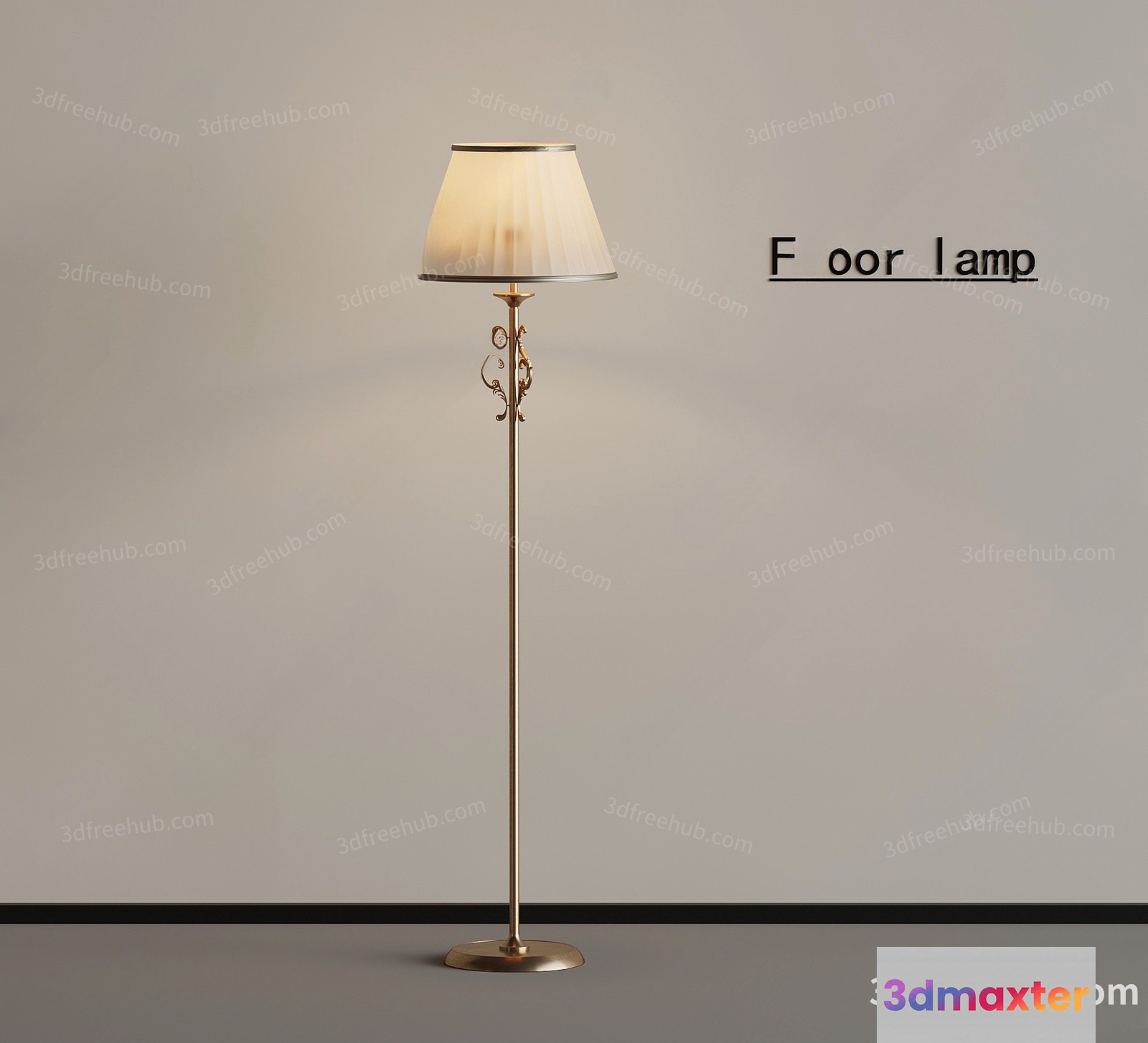 Floor Lamp 3D Model - 21778 - VRAY Render