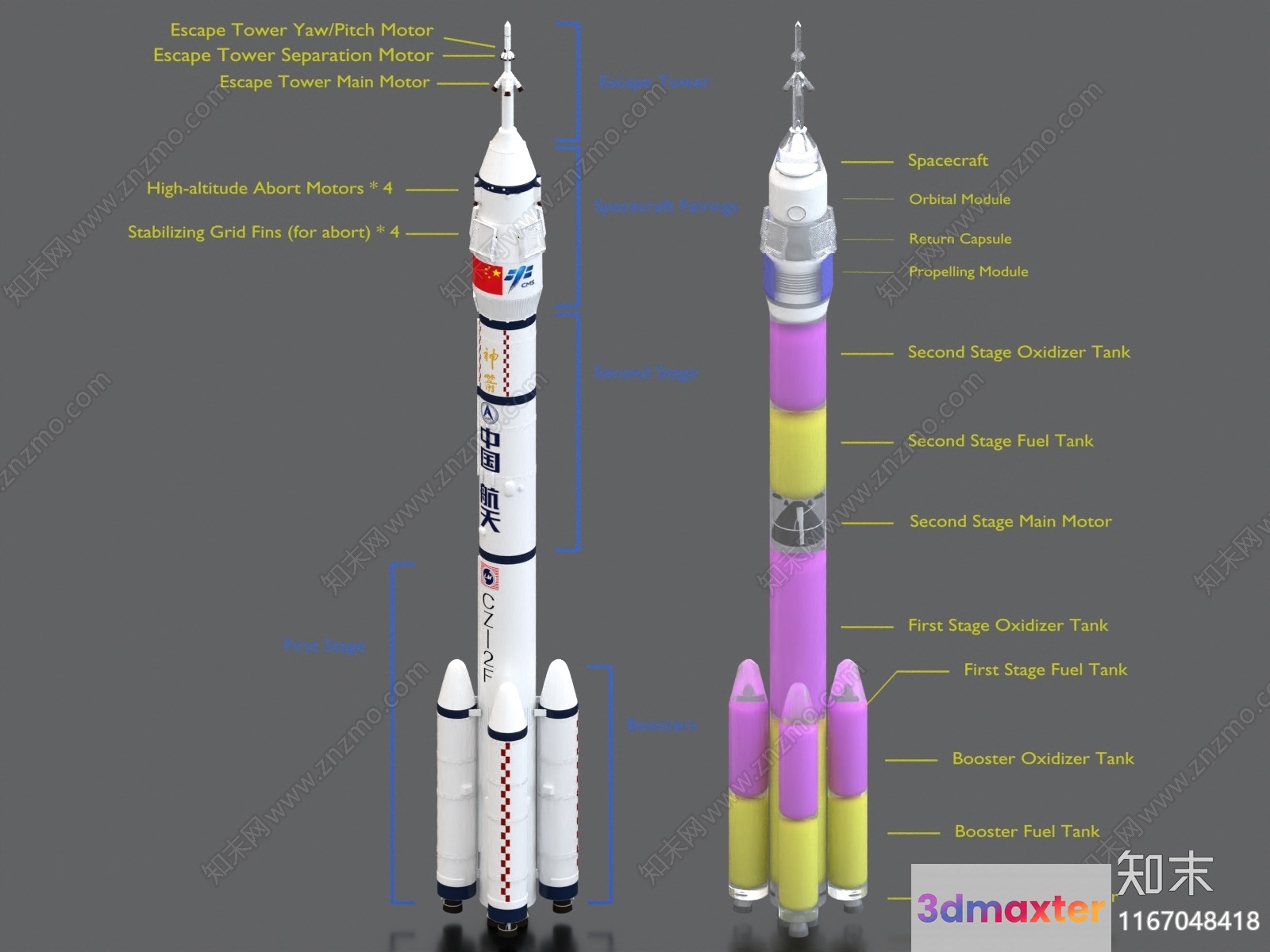 Spacecraft Model 3D Model - 995 - VRAY Render