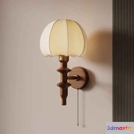 Gold Light Fixture 3D Model - 10284 - VRAY Render