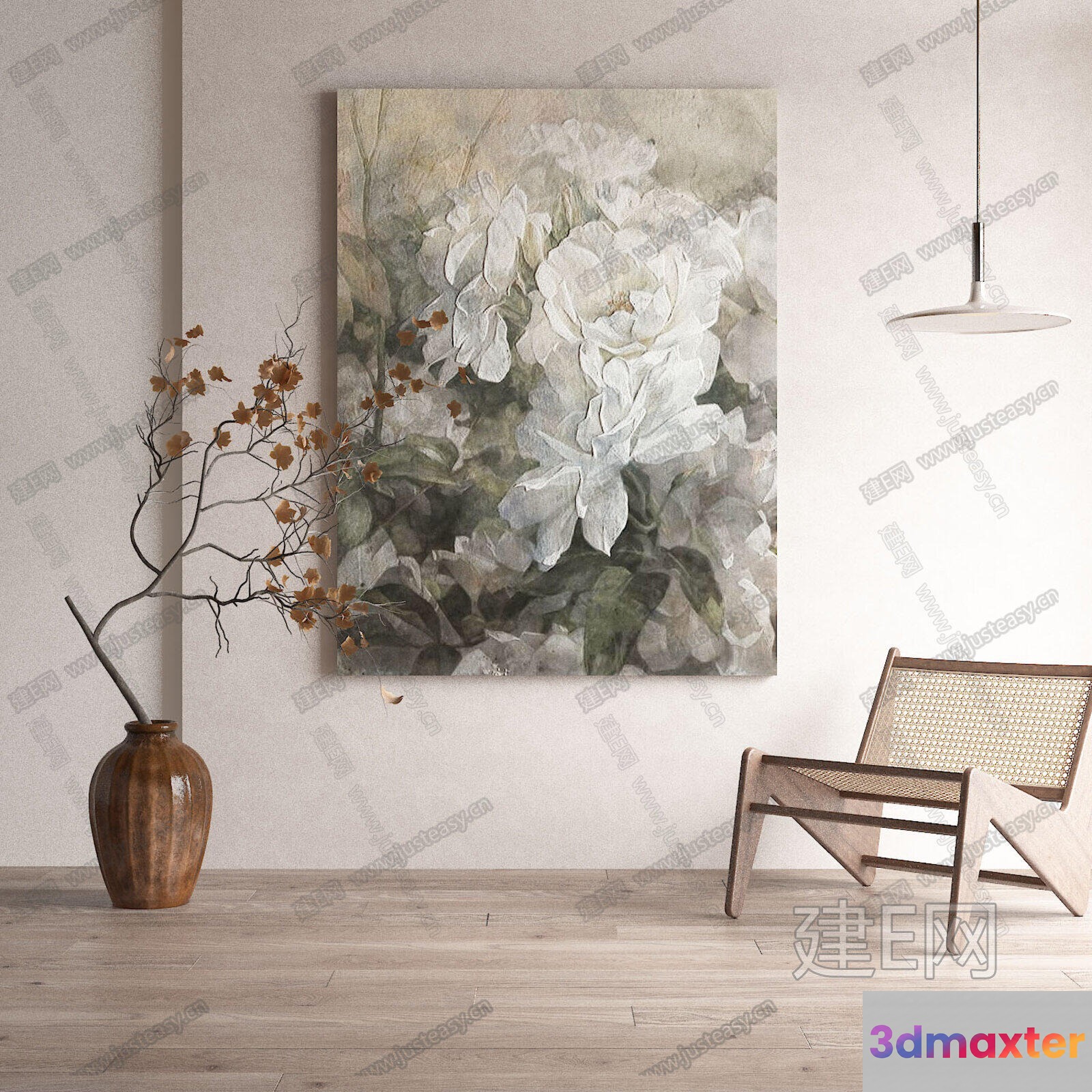 Modern Living Room 3D Model - 14419 - VRAY Render