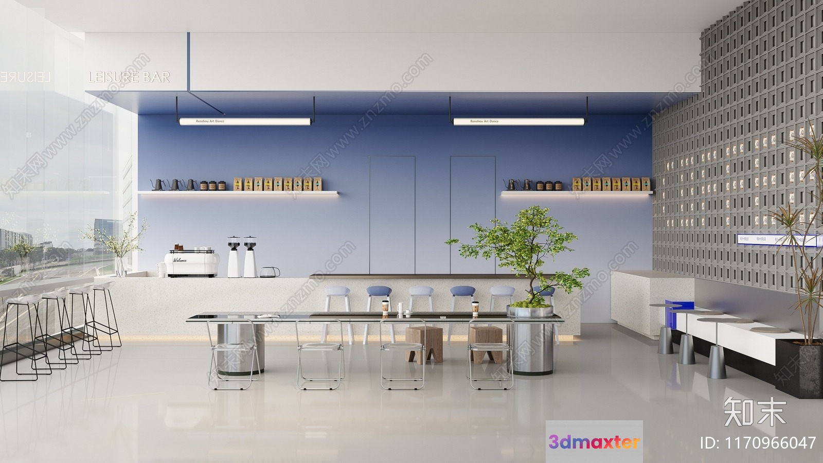 Modern Office Space 3D Model - 7371 - CORONA Render