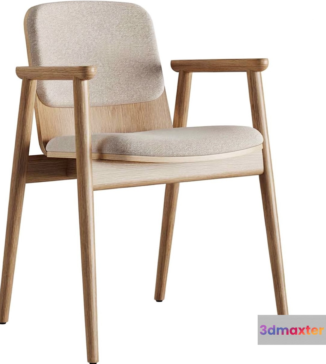 Wooden Chair 3D Model - 23317 - VRAY Render