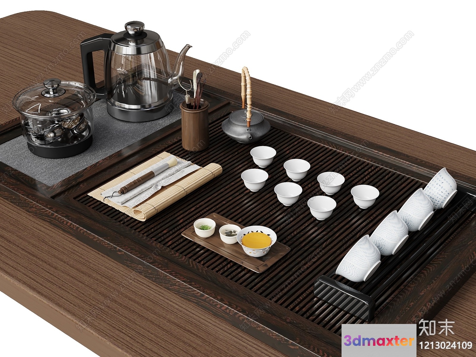 A Wooden Tea Table 3D Model - 17463 - VRAY Render
