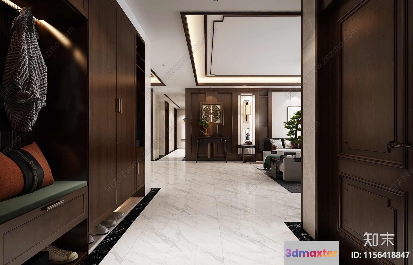 A Modern Living Room 3D Model - 9034 - VRAY Render