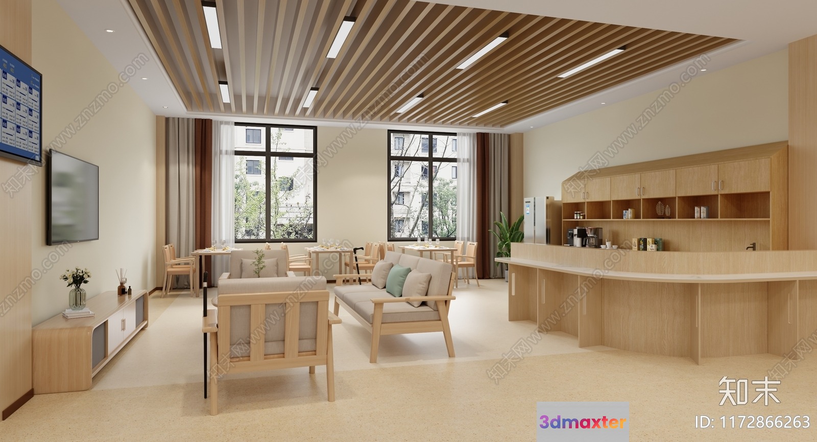 Modern Living Room 3D Model - 5170 - VRAY Render