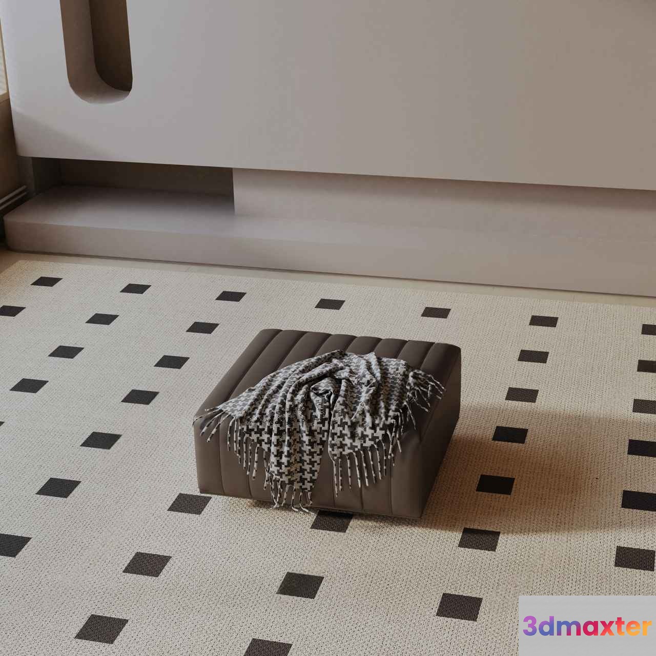 Modern Beige Rug 3D Model - 22105 - VRAY Render