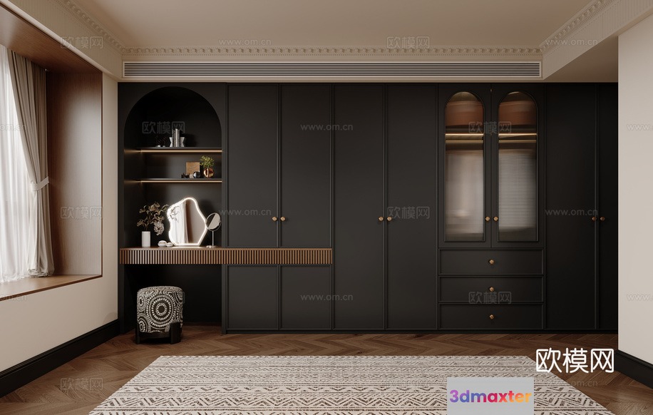 Modern Dressing Room 3D Model - 12621 - CORONA Render