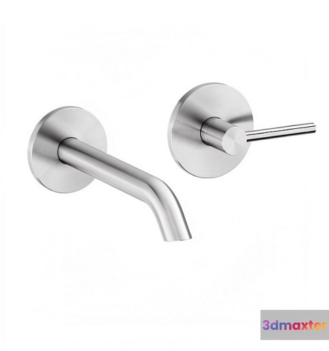 Silver Wall Faucet 3D Model - 12297 - VRAY Render