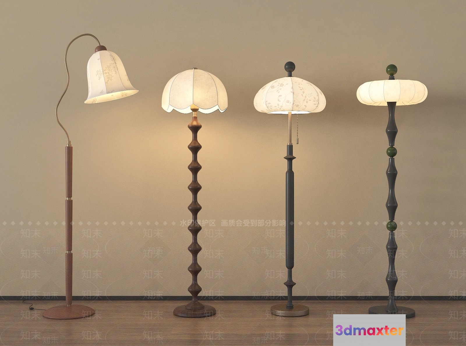 Floor Lamps 3D Model - 13709 - VRAY Render