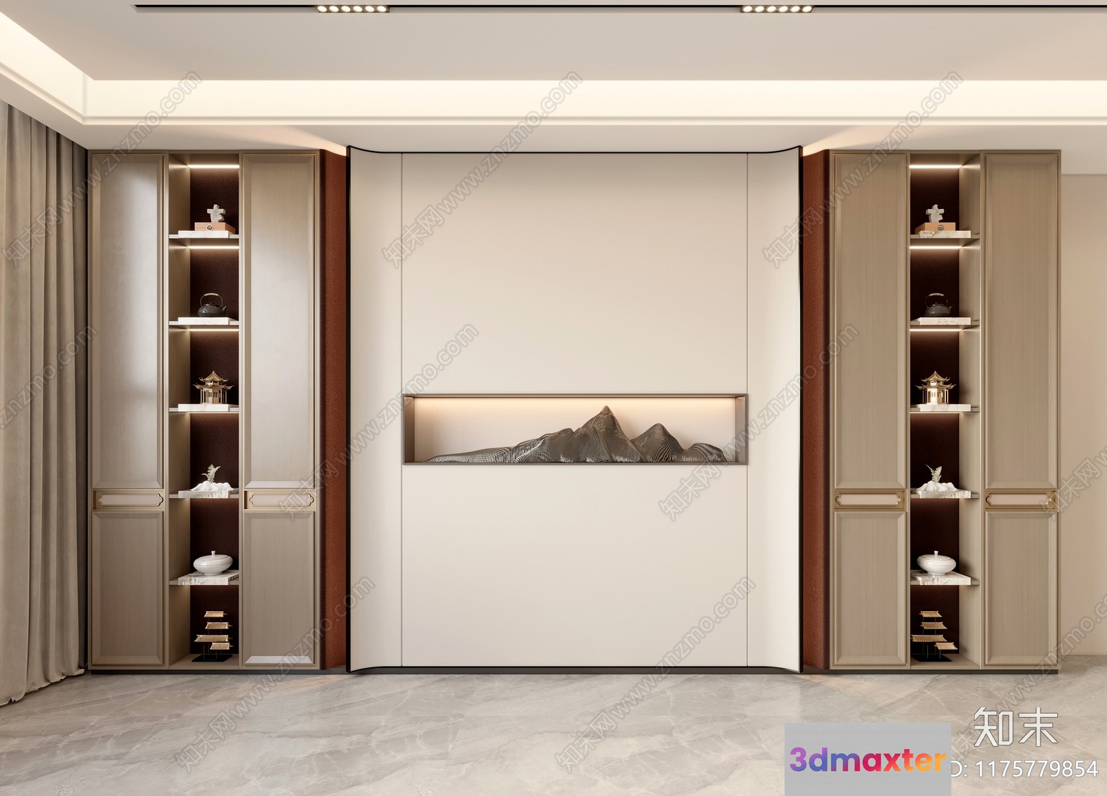 Modern Minimalist Home Decor 3D Model - 21727 - VRAY Render