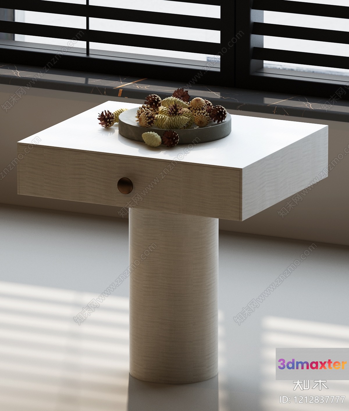 Modern Wooden Side Table 3D Model - 11261 - VRAY Render