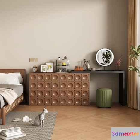 Cozy Bedroom 3D Model - 1489 - VRAY Render