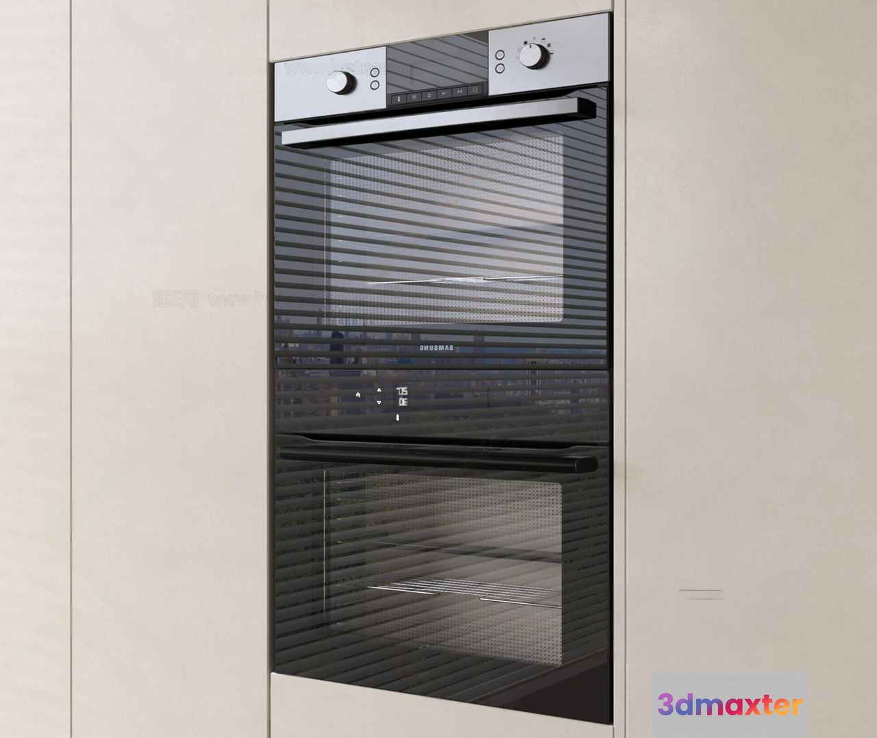 Modern Double Oven 3D Model - 8084 - VRAY Render