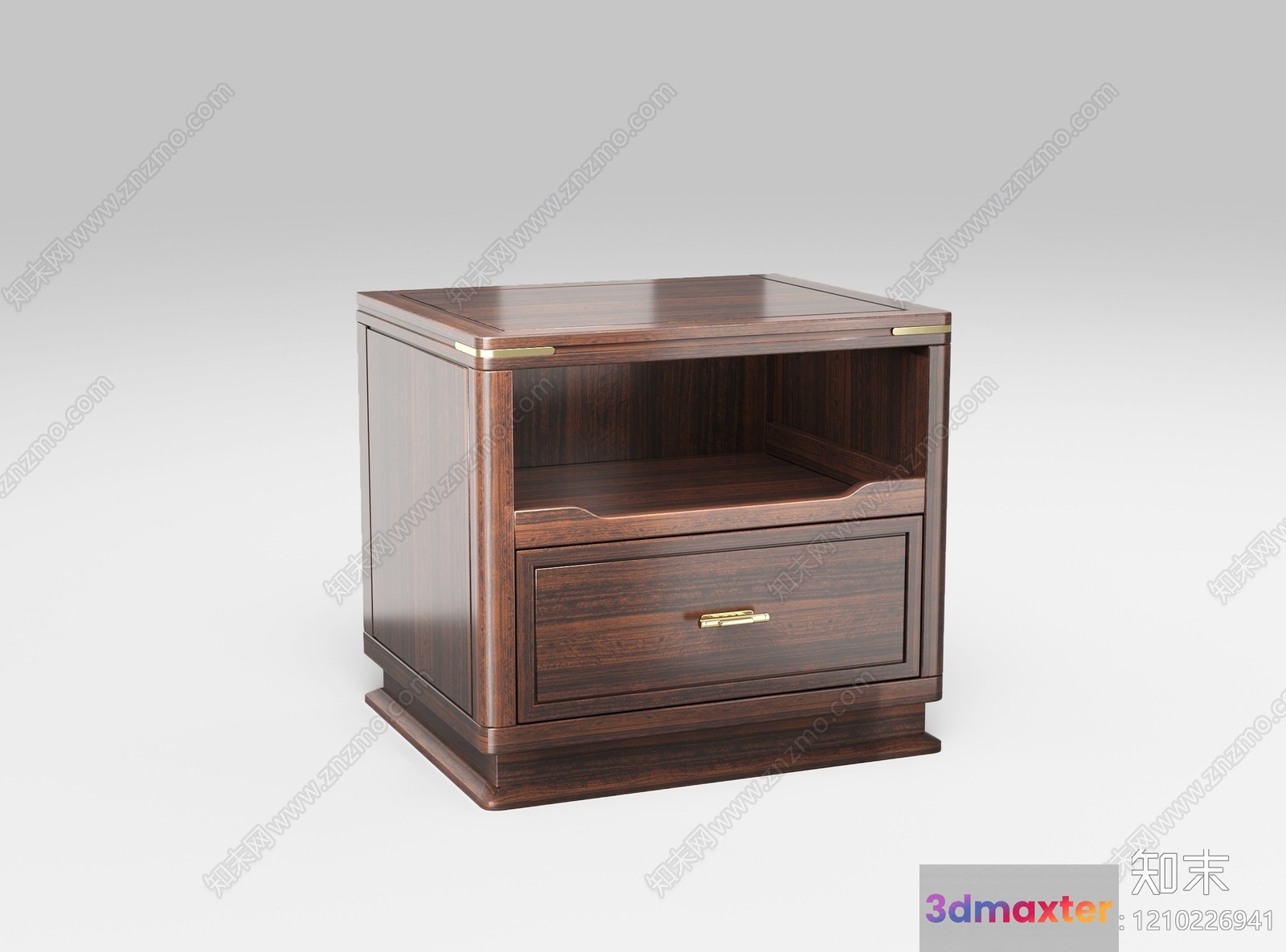 Wooden Nightstand 3D Model - 21470 - VRAY Render