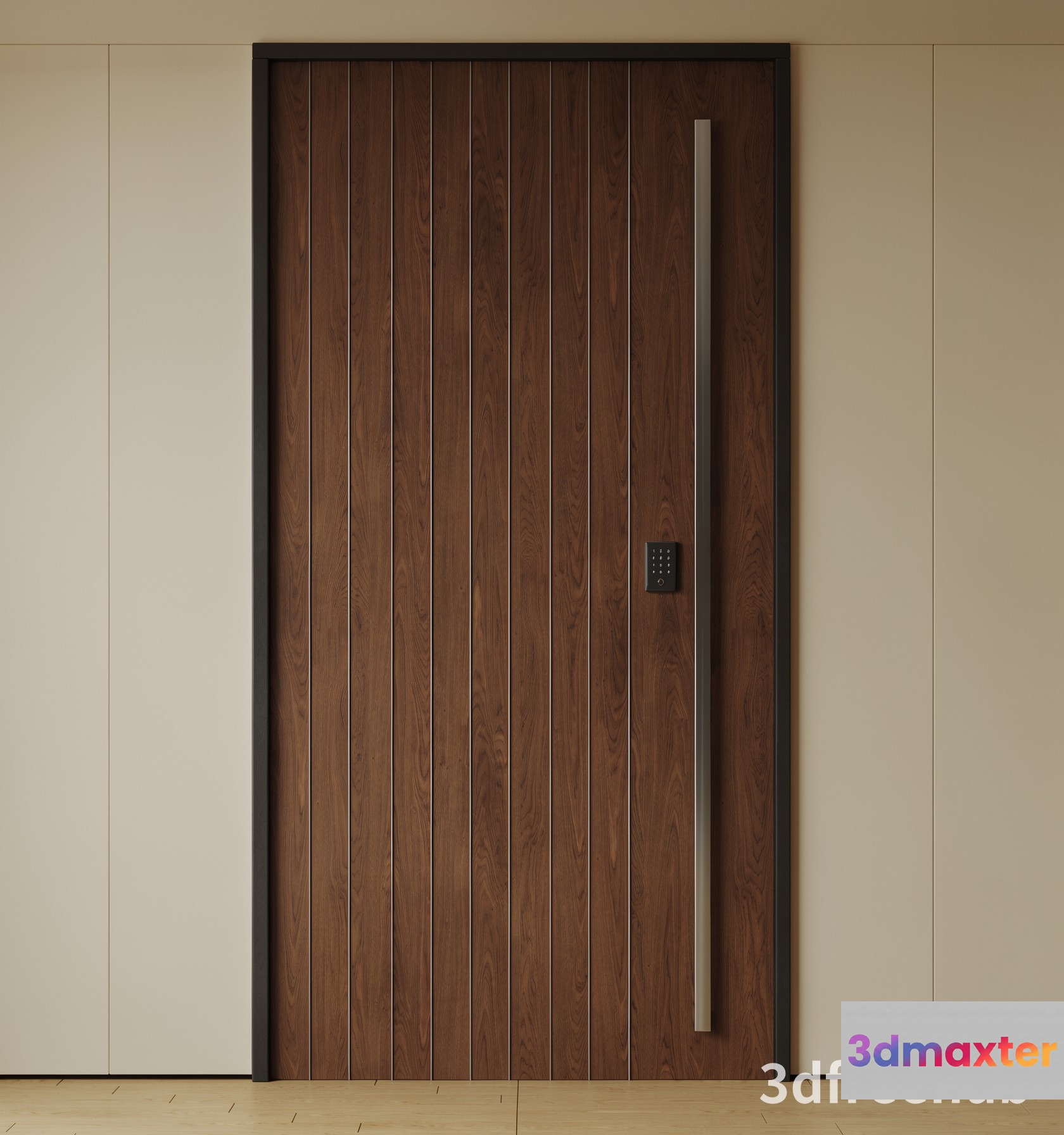 Modern Wooden Door 3D Model - 3103 - VRAY Render