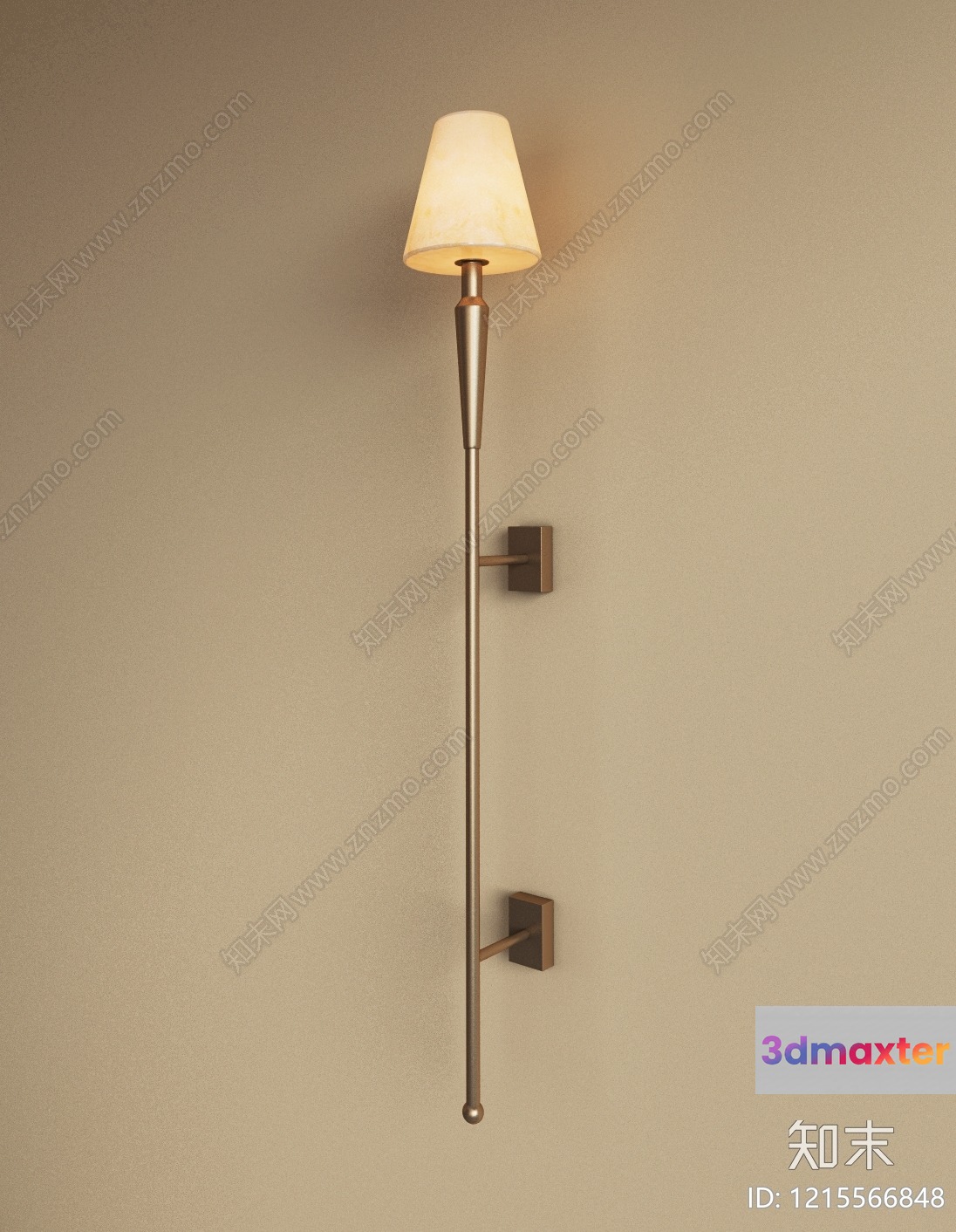 Gold Light Fixture 3D Model - 17272 - VRAY Render