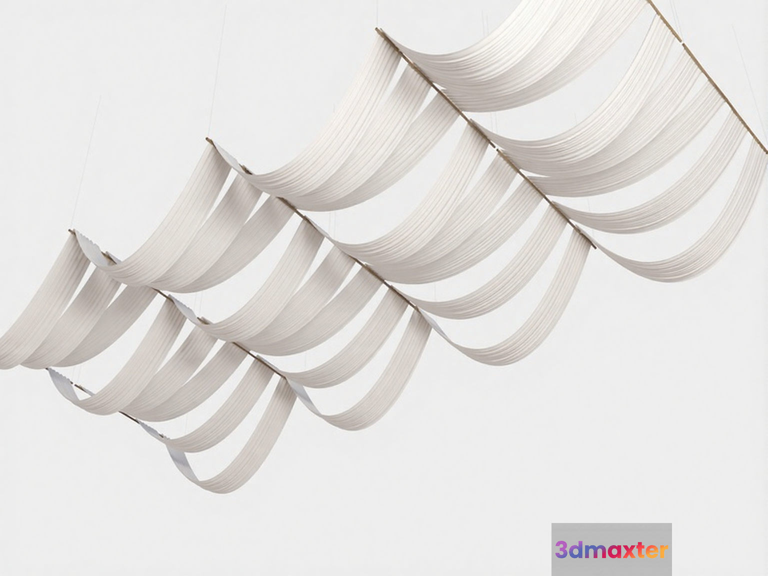 White Paper Lanterns 3D Model - 9695 - VRAY Render