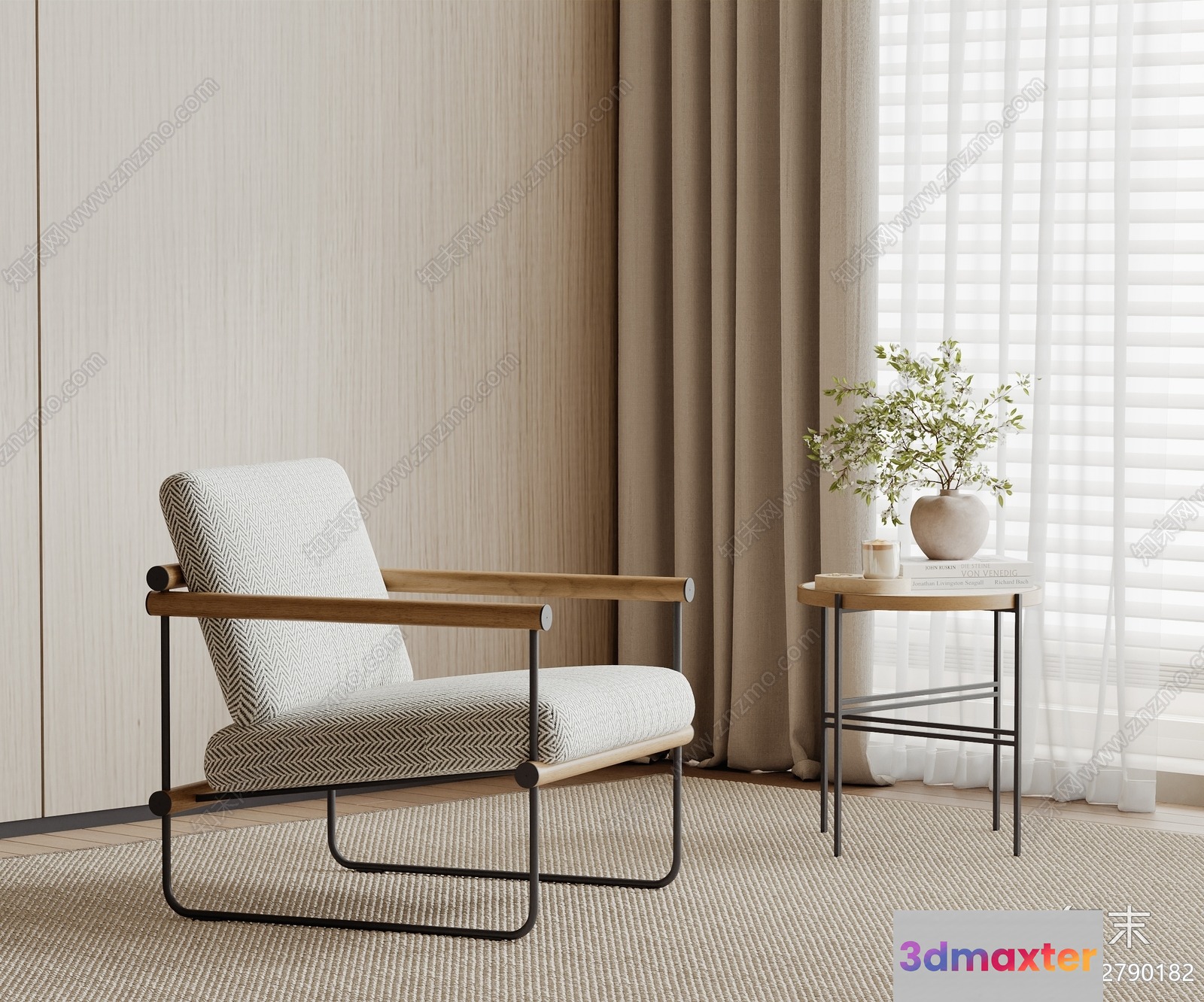 Modern Living Room 3D Model - 15749 - VRAY Render