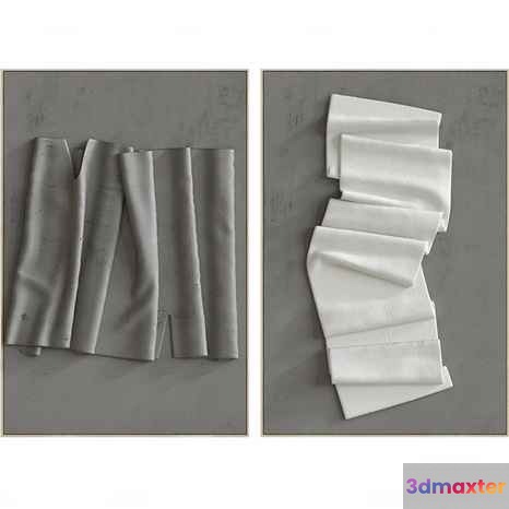 White Fabric 3D Model - 20616 - CORONA Render